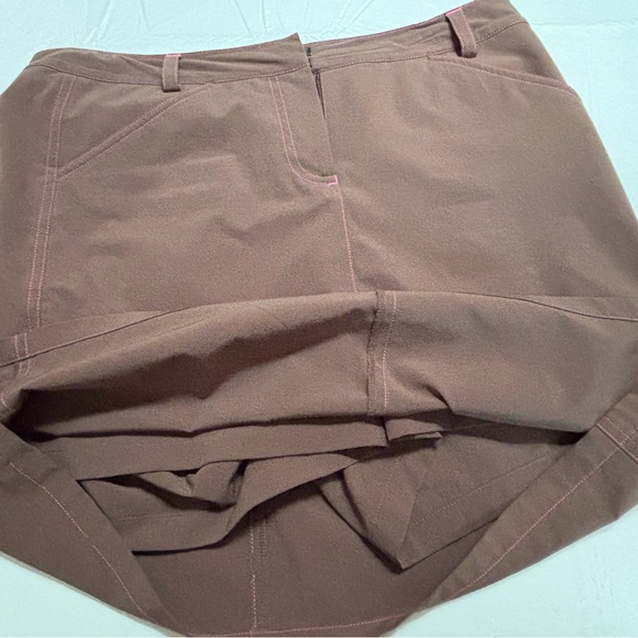 Annika Cutter & Buck Brown Golf Skort -with interior shorts Size 6 Like New - Picture 6 of 10